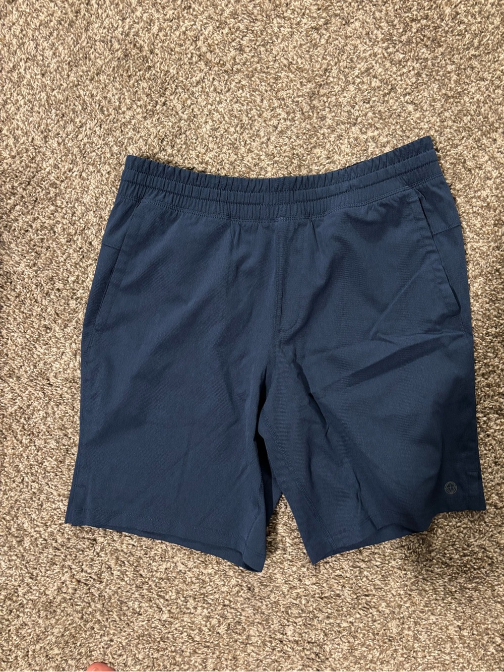Mondetta Outdoor Project Navy Blue Shorts with Light Blue Logo